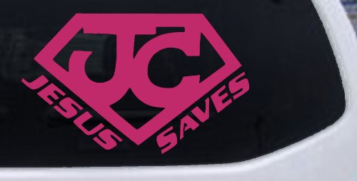Jesus Saves Christian Car or Truck Window Decal Sticker