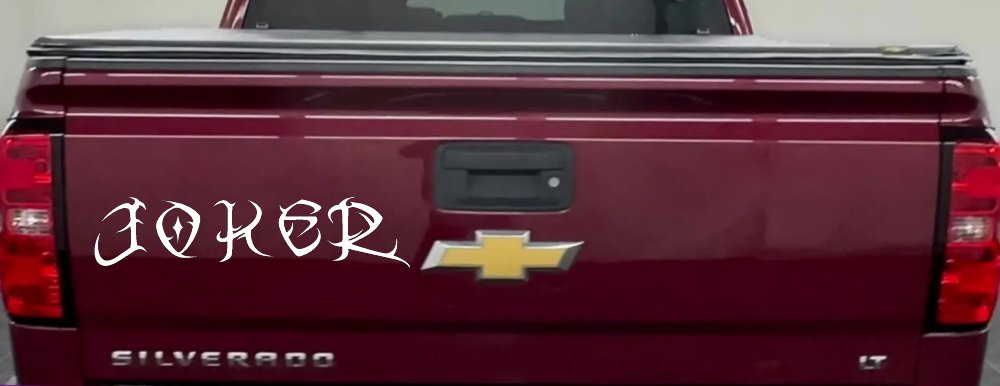 Tribal Joker Biker Car or Truck Window Decal Sticker