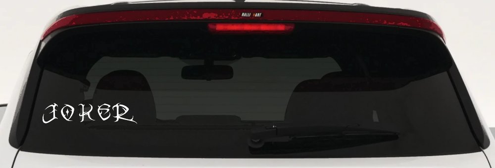 Tribal Joker Biker Car or Truck Window Decal Sticker