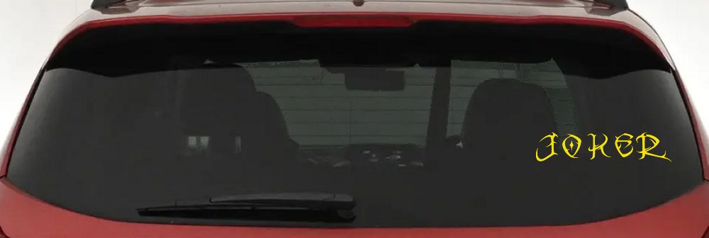 Tribal Joker Biker Car or Truck Window Decal Sticker