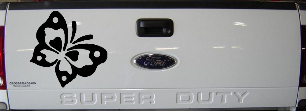 Butterfly Decal for Car Truck Window Vinyl Sticker (Black)