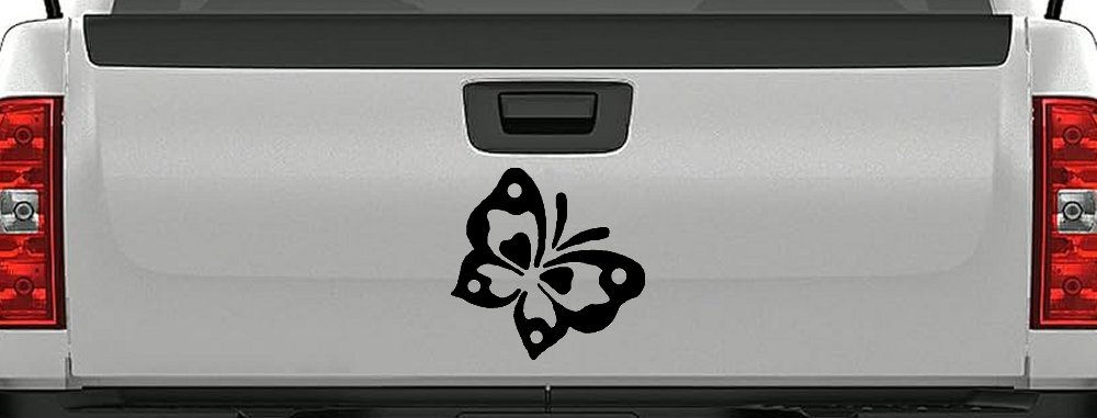 Butterfly Decal for Car Truck Window Vinyl Sticker (Black)