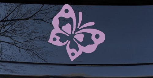 Butterfly Butterflies Car or Truck Window Decal Sticker (Lilac)