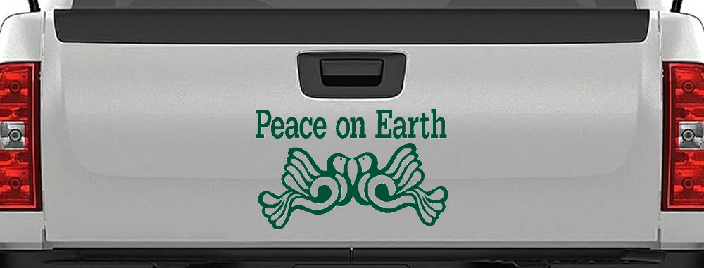 Peace On Earth Christian Car or Truck Window Decal Sticker
