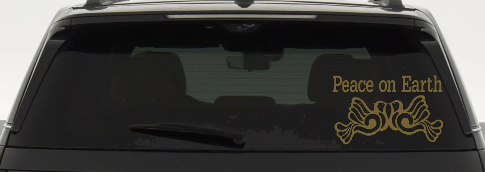 Peace On Earth Christian Car or Truck Window Decal Sticker