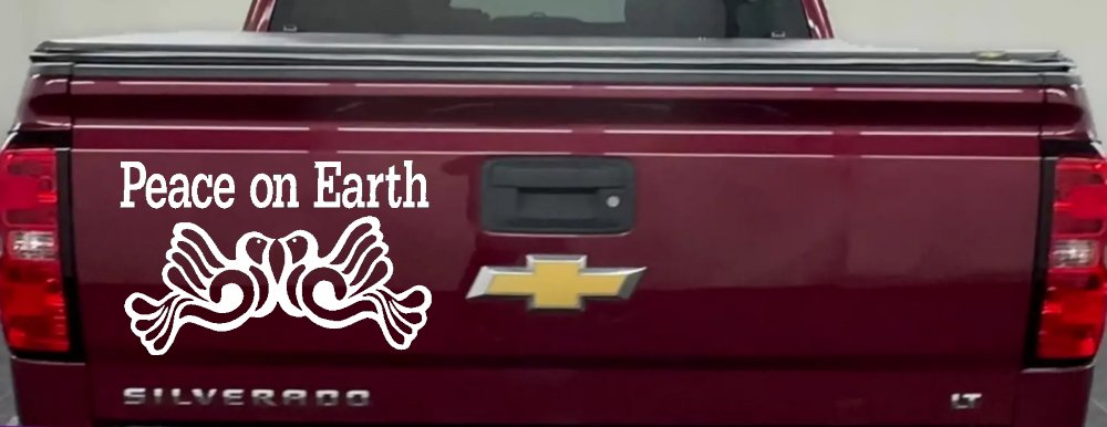 Peace On Earth Christian Car or Truck Window Decal Sticker