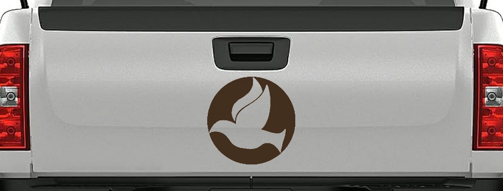 Dove In Circle Christian Car or Truck Window Decal Sticker