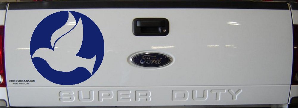 Dove In Circle Christian Car or Truck Window Decal Sticker