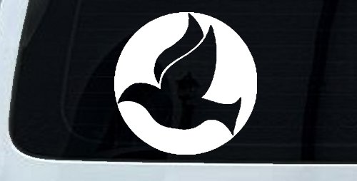 Dove In Circle Christian Car or Truck Window Decal Sticker