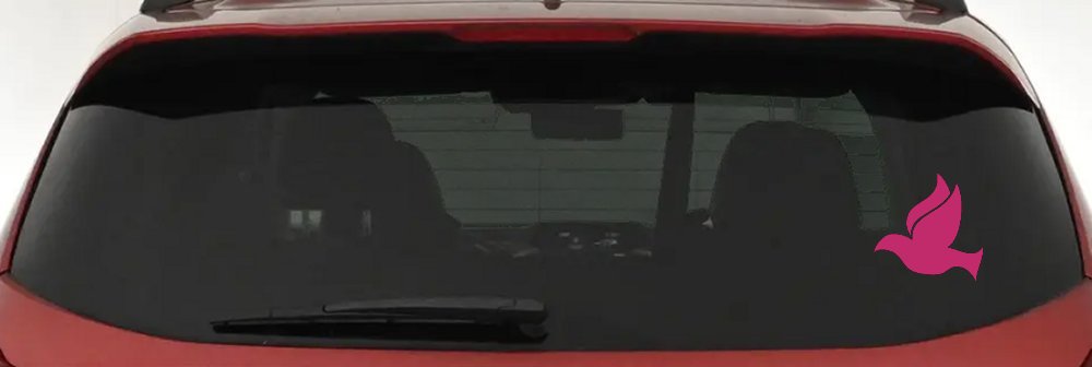 Christian Dove Car Truck Window Decal Vinyl Sticker Faith Symbol (Hot Pink)