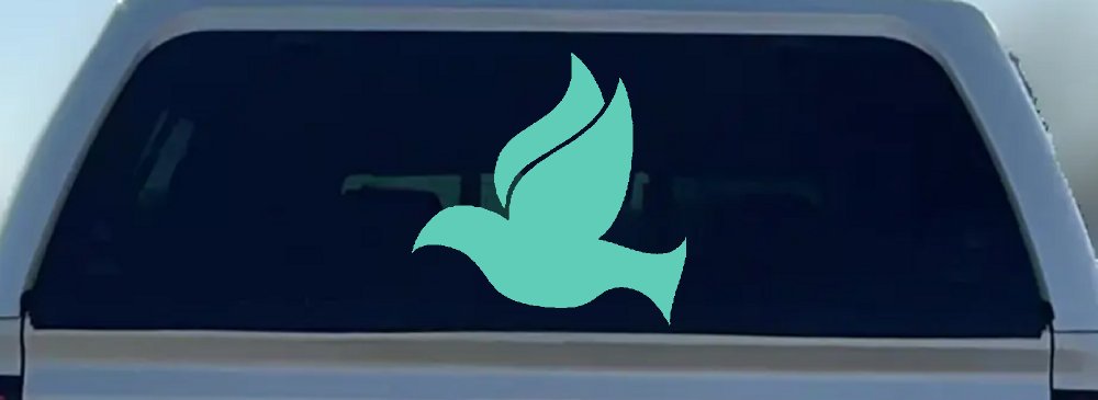 Dove Christian Car or Truck Window Decal Sticker (Mint)