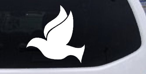Dove Christian Car or Truck Window Decal Sticker (White)