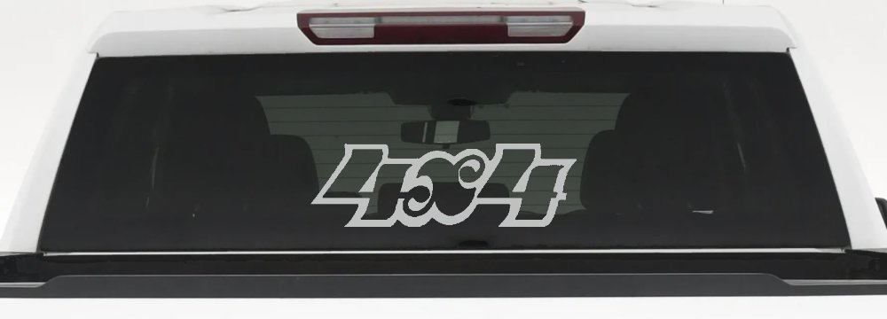 4X4 Off Road Car or Truck Window Decal Sticker (Light Gray)