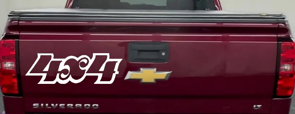 4X4 Off Road Car or Truck Window Decal Sticker (White)