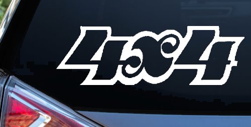 4X4 Off Road Car or Truck Window Decal Sticker (White)