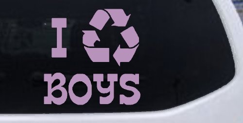 I Recycle Boys Car or Truck Window Decal Sticker