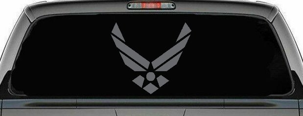 US Air Force Military Car or Truck Window Decal Sticker (Silver)