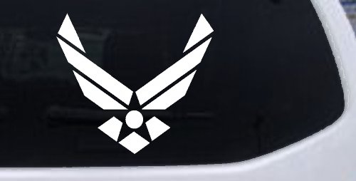 US Air Force Military Car or Truck Window Decal Sticker (White)