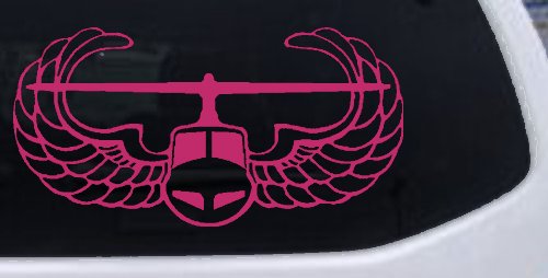 Air Assault Airborne Helicopter with Wings Military Car or Truck Window Decal Sticker
