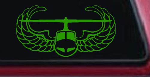 Air Assault Airborne Helicopter with Wings Military Car or Truck Window Decal Sticker