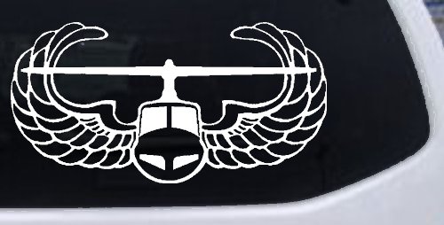Air Assault Airborne Helicopter with Wings Military Car or Truck Window Decal Sticker