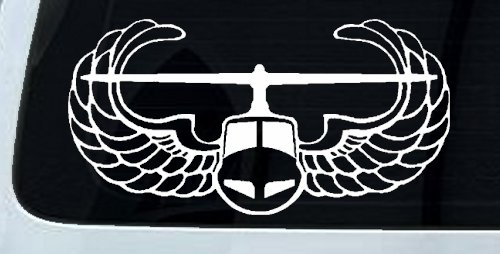 Air Assault Airborne Helicopter with Wings Military Car or Truck Window Decal Sticker