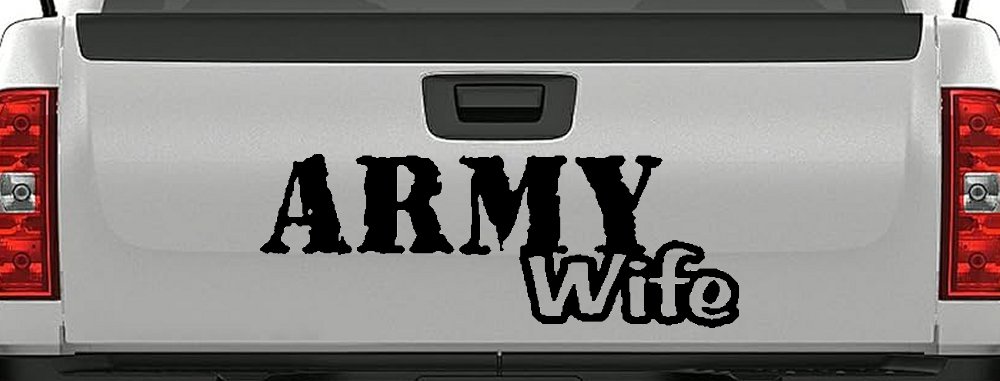 Army Wife Military Car or Truck Window Decal Sticker