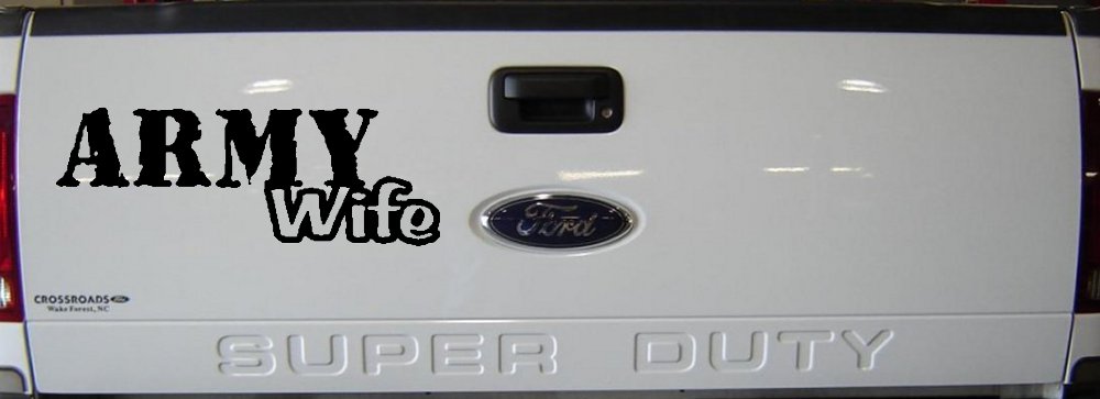 Army Wife Military Car or Truck Window Decal Sticker
