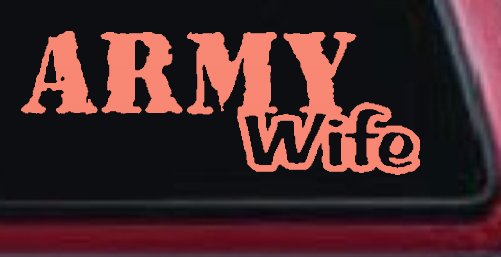 Army Wife Military Car or Truck Window Decal Sticker