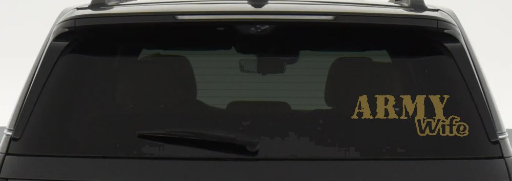 Army Wife Military Car or Truck Window Decal Sticker