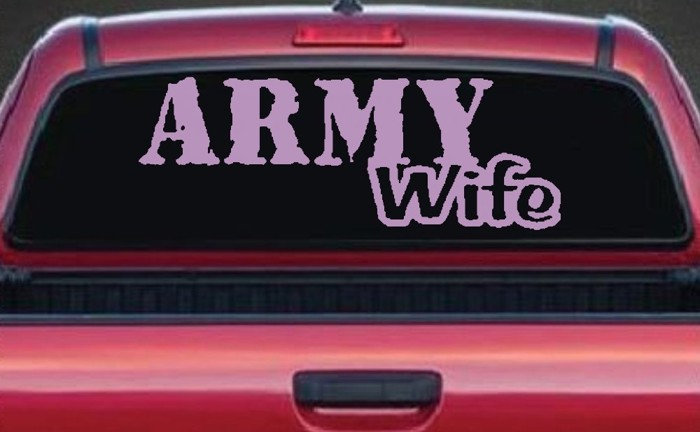Army Wife Military Car or Truck Window Decal Sticker