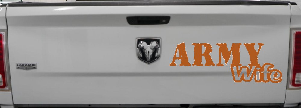 Army Wife Military Car or Truck Window Decal Sticker