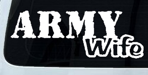 Army Wife Military Car or Truck Window Decal Sticker