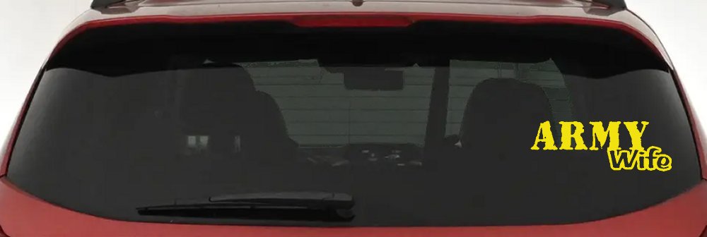 Army Wife Military Car or Truck Window Decal Sticker