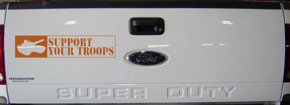 Support Your Troops Military Car or Truck Window Decal Sticker