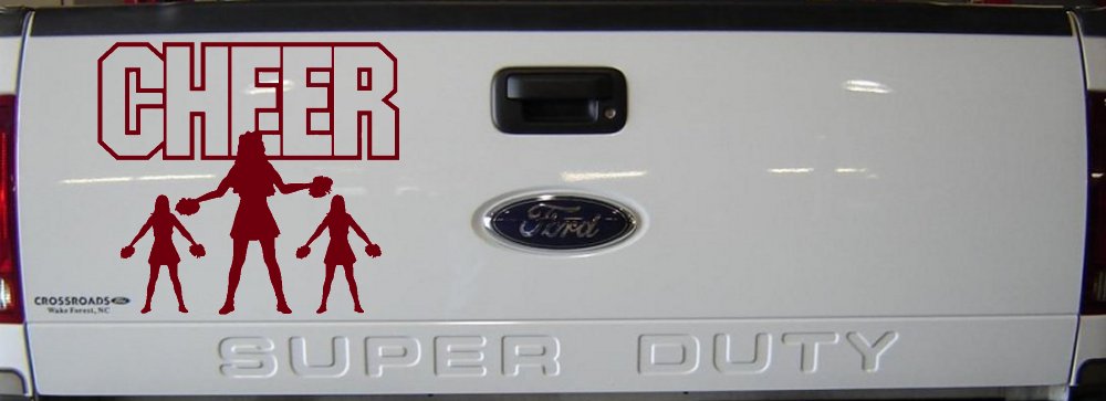 Cheer Cheerleader Car or Truck Window Decal Sticker
