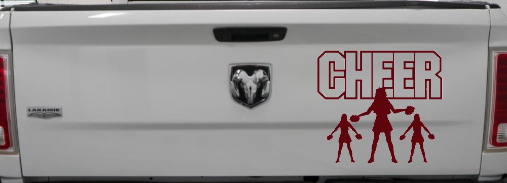 Cheer Cheerleader Car or Truck Window Decal Sticker