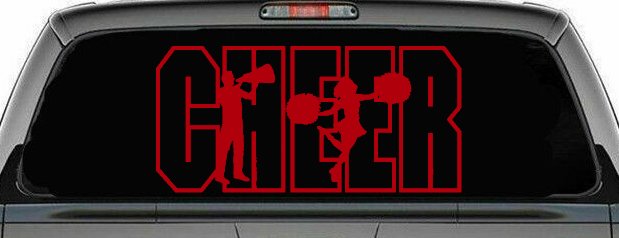 Cheer Cheerleader Car or Truck Window Decal Sticker