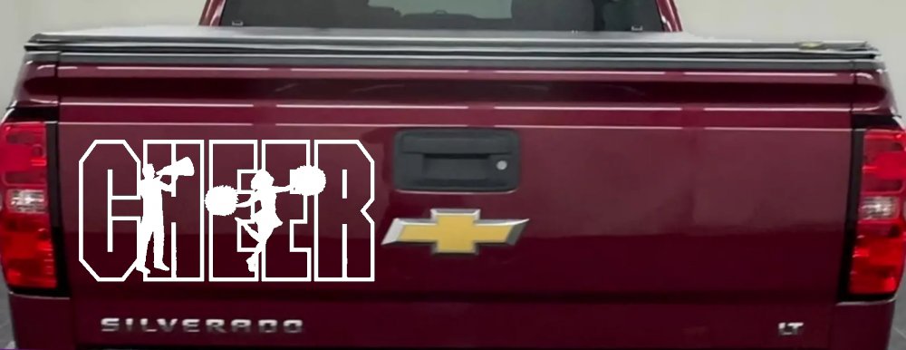 Cheer Cheerleader Car or Truck Window Decal Sticker