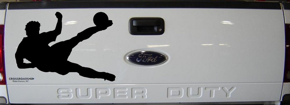 Soccer Player Sports Car or Truck Window Decal Sticker
