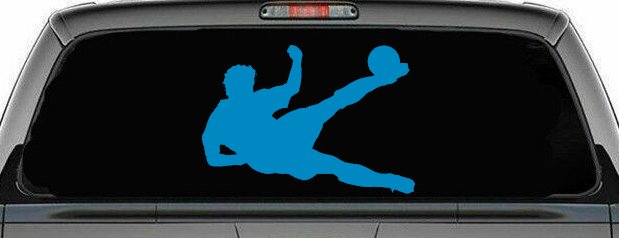Soccer Player Sports Car or Truck Window Decal Sticker