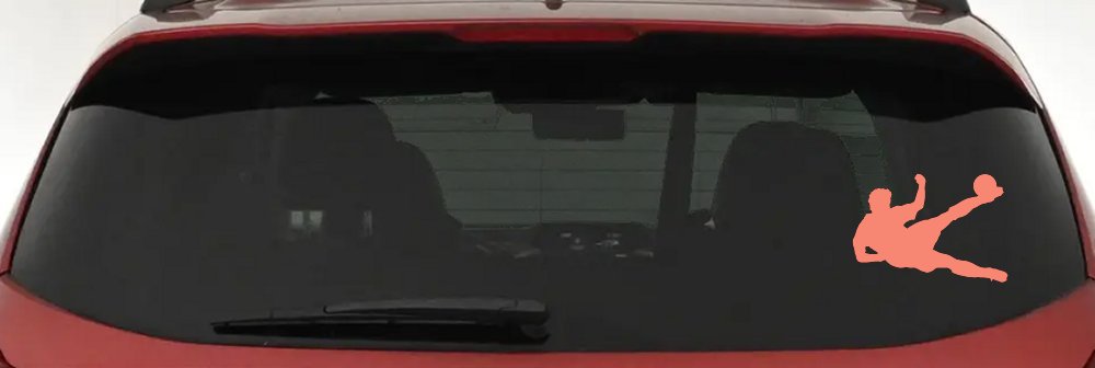 Soccer Player Sports Car or Truck Window Decal Sticker