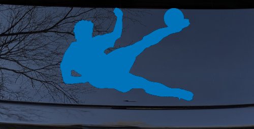 Soccer Player Sports Car or Truck Window Decal Sticker
