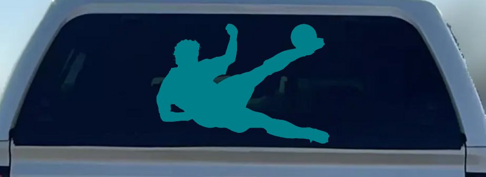 Soccer Player Sports Car or Truck Window Decal Sticker