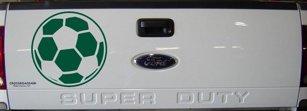 Soccer Ball Sports Car or Truck Window Decal Sticker