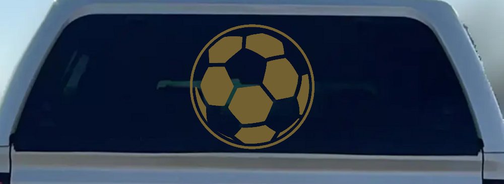 Soccer Ball Sports Car or Truck Window Decal Sticker