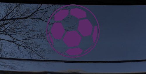 Soccer Ball Sports Car or Truck Window Decal Sticker