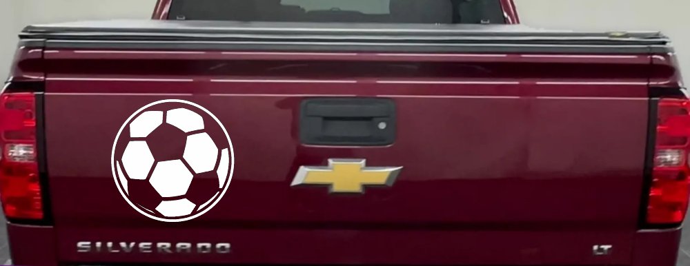 Soccer Ball Sports Car or Truck Window Decal Sticker