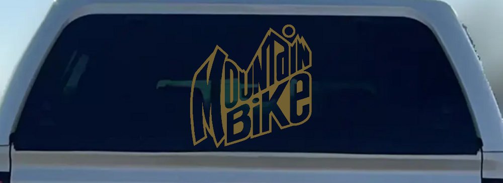 Mountain Bike Sports Car or Truck Window Decal Sticker