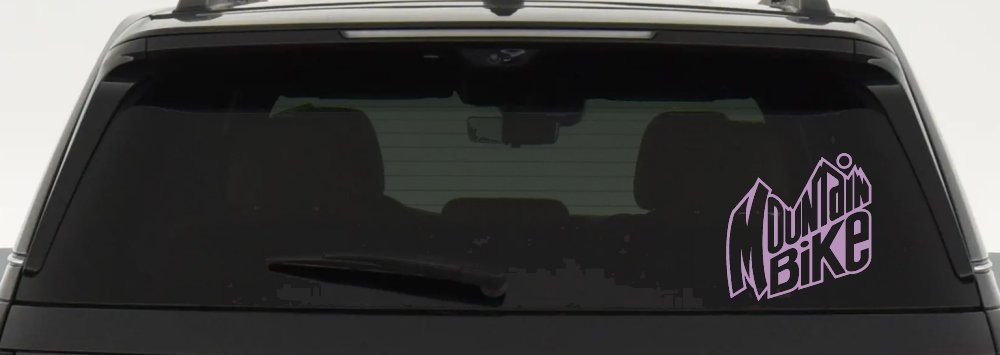 Mountain Bike Sports Car or Truck Window Decal Sticker